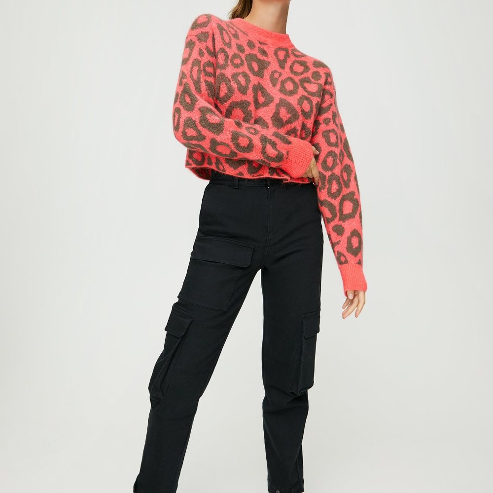 TNA UTICA patterned sweater size XS
